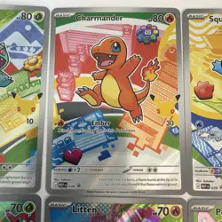 Pokemon TCG First Partner Illustration Series 1 Complete Promo Set - Image 3