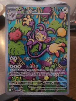 Pokemon Ambipom Holo Illustration Rare ME02: Phantasmal Flames 107/094 NM - Image 1