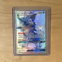 Pokemon Lycanroc GX SV67/SV94 Hidden Fates Shiny Holo Rare Full Art English 2019 - Image 1