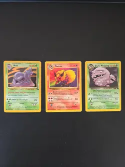 Lot of 3 Vintage WOTC Pokemon Cards MP To HP - Image 1