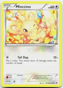 Minccino RC18/RC25 Holo Legendary Treasures: Radiant Collection Pokemon LP - Image 1