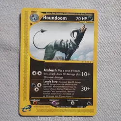 Pokemon Skyridge 12/144 Houndoom - Rare - Damaged - Image 1