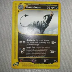 Pokemon Skyridge 12/144 Houndoom - Rare - Damaged - Image 3