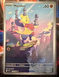Pokemon TCG Mienfoo 133/086 White Flare Illustration Rare - Image 1