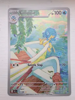 Pokemon TCG: SIMIPOUR 102/086 Black Bolt Illustration Rare - Image 1
