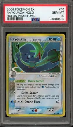Pokemon Rayquaza EX Holon Phantoms Holo Rare #16 PSA 10 Gem Mint - Image 1