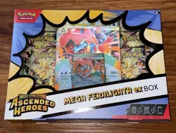 Pokemon TCG Ascended Heroes Mega Feraligatr Ex Box New Factory Sealed - Image 1