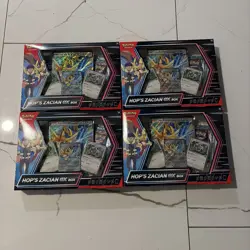 Set of 4 Pokemon Hop's Zacian Ex Box Factory Sealed - Image 1