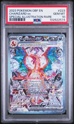 Charizard Ex Pokemon Obf En-Obsidian Flames 223 NM PSA 10 - Image 1
