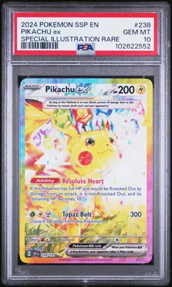 Pikachu Ex Pokemon Ssp En-Surging Sparks 238 NM PSA 10 - Image 1