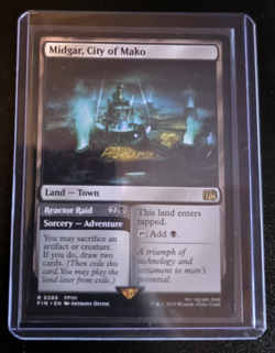 x1 Midgar, City of Mako // Reactor Raid FIN Final Fantasy MTG 286 M/NM 1x - Image 1