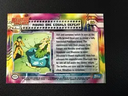 Topps Pokemon Round One Equals Defeat #26 The First Movie (Blue Logo) - NM - Image 2