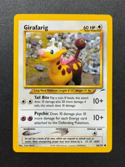 2002 Pokemon Neo Destiny -Girafarig- 66/105 Common - Image 1
