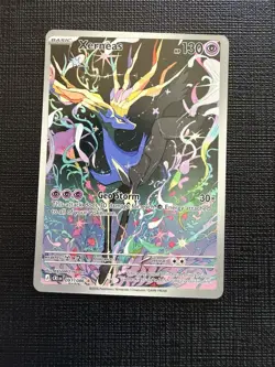 Pokemon TCG Xerneas Illustration Rare Full Art Holo HP130 091/086 Chaos Rising - Image 1