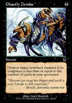 Ghastly Demise - Medium Play MTG Odyssey - Image 1