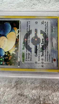 2004 POKEMON EX FIRE RED & LEAF GREEN 15 SNORLAX-REVERSE FOIL - Image 4