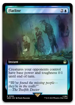 Flatline (Extended Art) #358 (Foil) (NM) Doctor Who WHO Magic MTG - Image 1