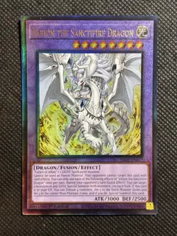 YuGiOh! - Albion the Sanctifire Dragon RA05-EN037 Ultimate Rare 1st Edition NM - Image 1