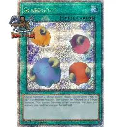 Yugioh! 1x Scapegoat MP24-EN008 Quarter Century Secret Rare 1st Ed NM - Image 1