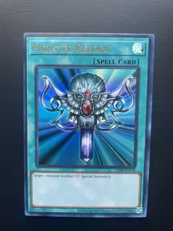 Yugioh Monster Reborn LOB-EN118 Ultra Rare 25th Anniversary Unlimited NM/LP - Image 1