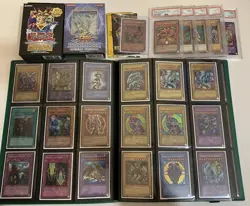 Yugioh Binder Collection, PSA Cards, Sealed Box Reverse Secret Rares, Holos Blue - Image 1