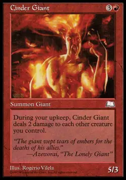 Cinder Giant - Light Play MTG Weatherlight - Image 1