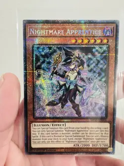 YUGIOH: 1x Nightmare Apprentice MP25-EN004 Starlight Rare 2025 Mega-Pack - Image 1