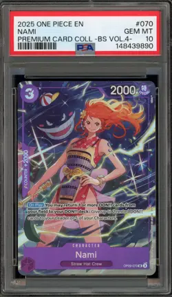 One Piece CCG Nami Premium Card Coll. BS Vol. 4 OP09-070 PSA 10 Gem Mint - Image 1