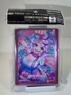 ☠ ONE PIECE Card Game Jewelry Bonney Official Sleeves Vol.14 Bandai 70 - Image 1