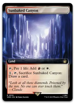 Sunbaked Canyon (Extended Art) #519 (NM) Doctor Who WHO Magic MTG - Image 1