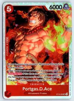 Portgas.D.Ace ST15-005 One Piece Starter Deck 15: RED Edward.Newgate NM - Image 1