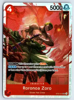 Roronoa Zoro (Luffy Deck) ST21-015 One Piece Learn Together Deck Set NM - Image 1