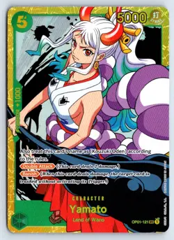 Yamato (Reprint) OP01-121 One Piece Premium Booster -The Best- Secret Rare NM - Image 1
