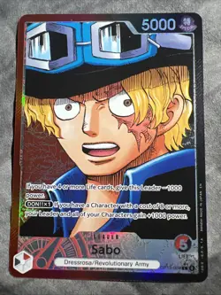 One Piece Sabo OP13-004 Leader Alt Art Carrying On His Will English - Image 1