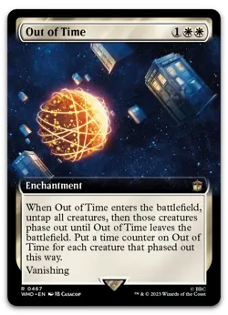 Out of Time (Extended Art) #467 (NM) Doctor Who WHO Magic MTG - Image 1