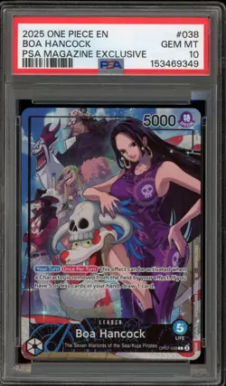 One Piece CCG Boa Hancock PSA Magazine Exclusive Promo OP07-038 PSA 10 Gem Mint - Image 1