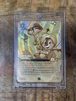 ENCHANTED FOIL CHIP N DALE Recovery RANGERS - Azurite Seas - Disney Lorcana Nm - Image 1