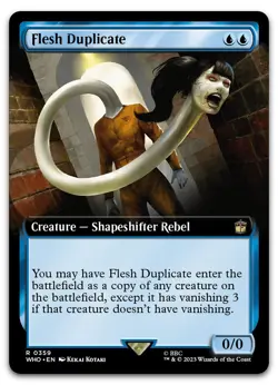 Flesh Duplicate (Extended Art) #359 (NM) Doctor Who WHO Magic MTG - Image 1