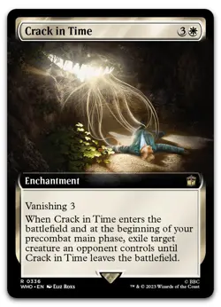 Crack in Time (Extended Art) #336 (NM) Doctor Who WHO Magic MTG - Image 1