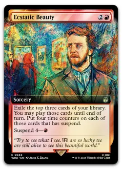 Ecstatic Beauty (Extended Art) #383 (Foil) (NM) Doctor Who WHO Magic MTG - Image 1