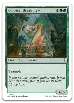 Colossal Dreadmaw (White Border) #67 (NM) Mystery Booster 2 MB2 Magic MTG - Image 1