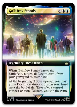 Gallifrey Stands (Extended Art) #418 (Foil) (NM) Doctor Who WHO Magic MTG - Image 1