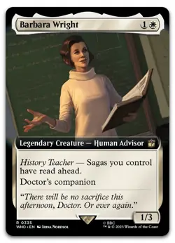 Barbara Wright (Extended Art) #335 (NM) Doctor Who WHO Magic MTG - Image 1