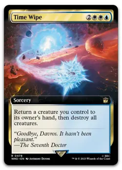Time Wipe (Extended Art) #478 (NM) Doctor Who WHO Magic MTG - Image 1
