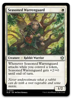 Seasoned Warrenguard #30 (NM) Bloomburrow BLB Magic MTG - Image 1