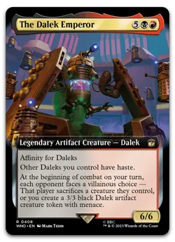 The Dalek Emperor (Extended Art) #406 (NM) Doctor Who WHO Magic MTG - Image 1