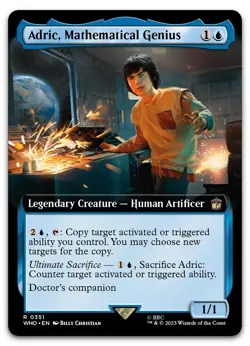 Adric, Mathematical Genius (Extended Art) #351 (NM) Doctor Who WHO Magic MTG - Image 1