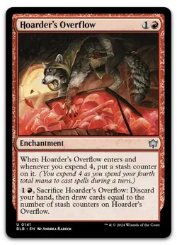 Hoarder's Overflow #141 (NM) Bloomburrow BLB Magic MTG - Image 1