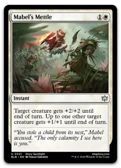 Mabel's Mettle #21 (NM) Bloomburrow BLB Magic MTG - Image 1