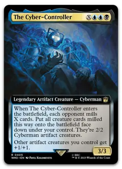 The Cyber-Controller (Extended Art) #405 (NM) Doctor Who WHO Magic MTG - Image 1
